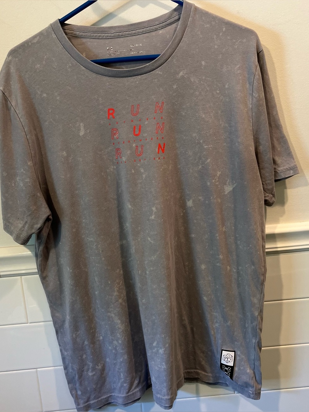 Under Armour Gray & Red Run Tshirt